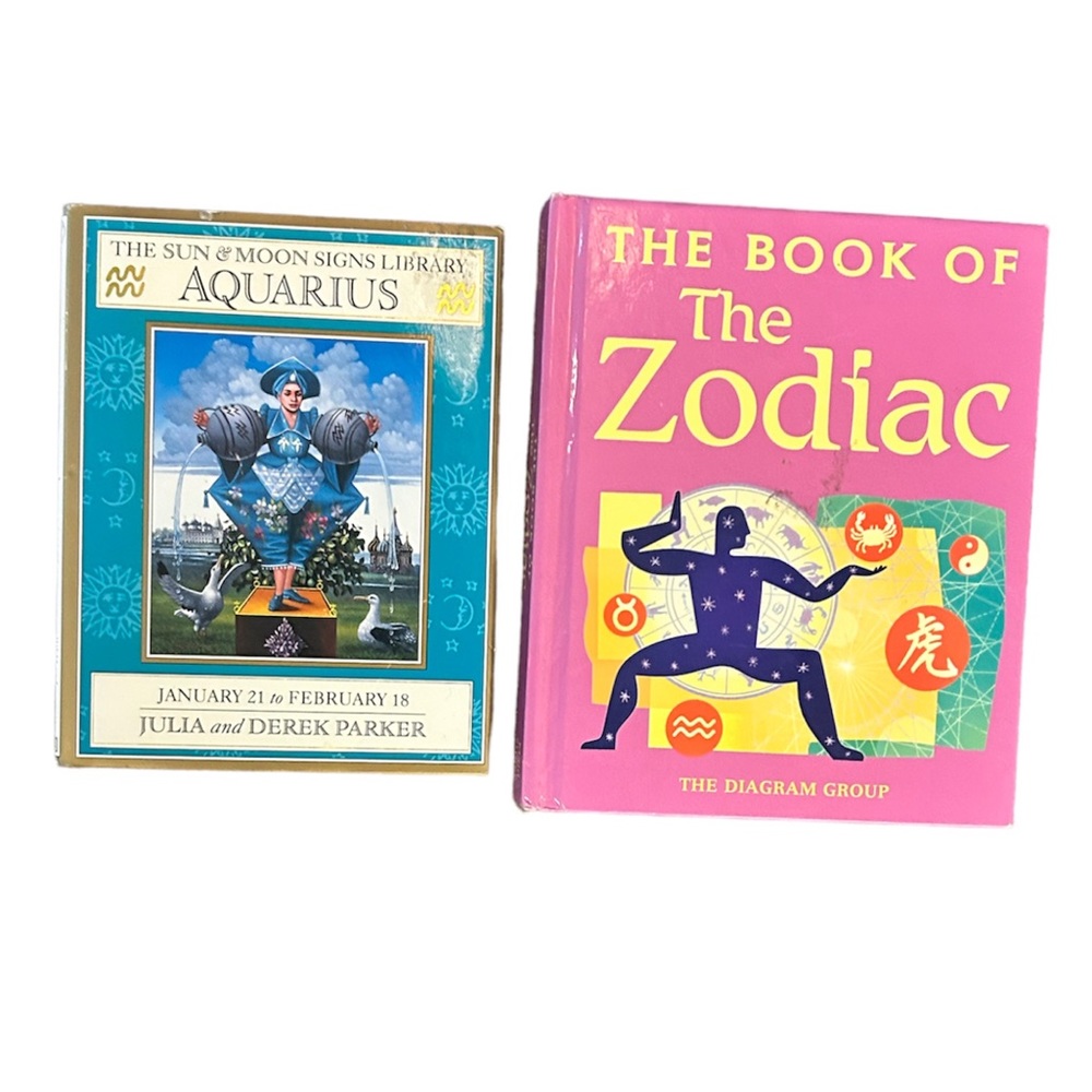 Book of the Zodiac & Aquarius Zodiac Book Set of 2
